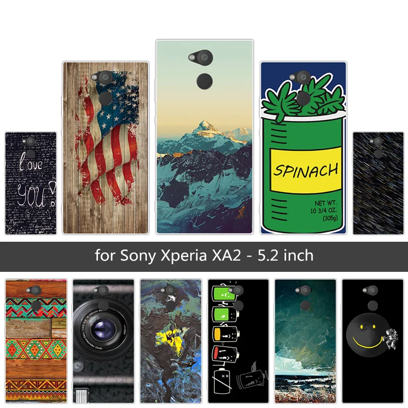 

Clear TPU for Sony Xperia XA2 Back Phone Heaven Cover 5.2 inch for Sony Xperia XA2 Soft Slim Silicone for Sony Xperia XA2 Capa