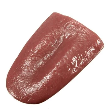 

Free shipping Tongue Realistic Tongue Gross Jokes Prank Magic Tricks Halloween Horrific Prop Magician