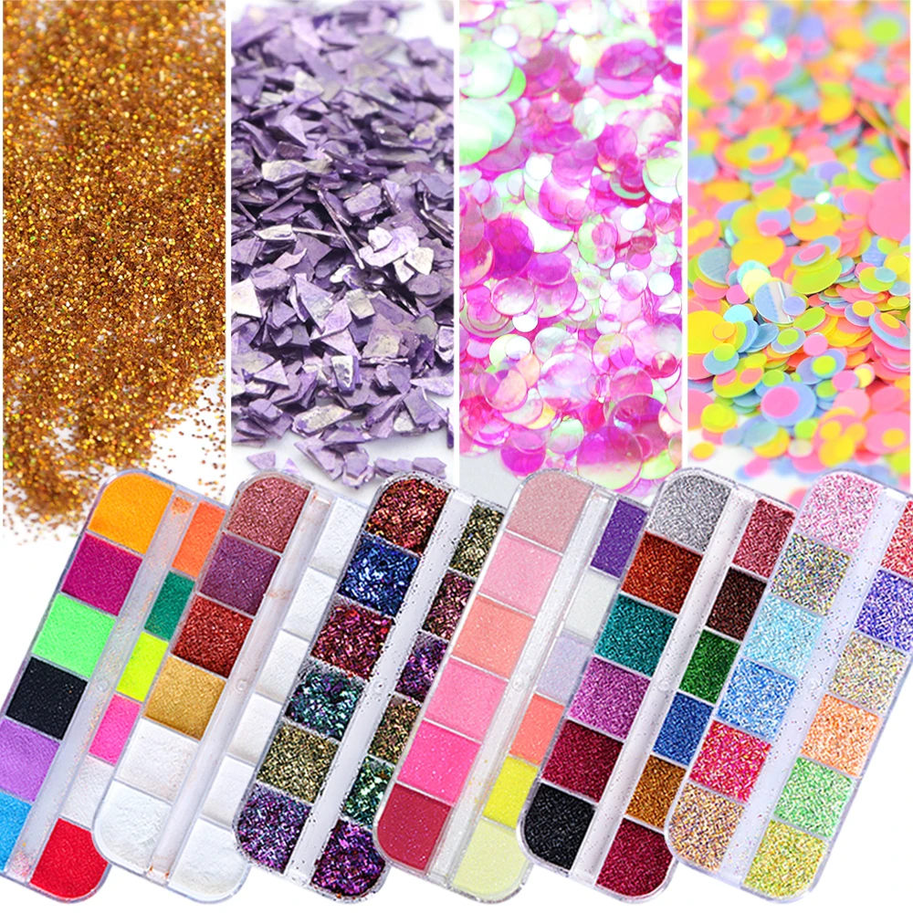 nail glitter set-LA