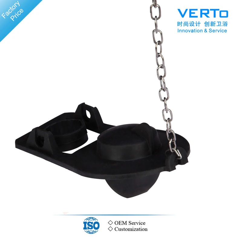 Toilet Water Saving Flapper With Adjustable Chain Flush Valve Epdm