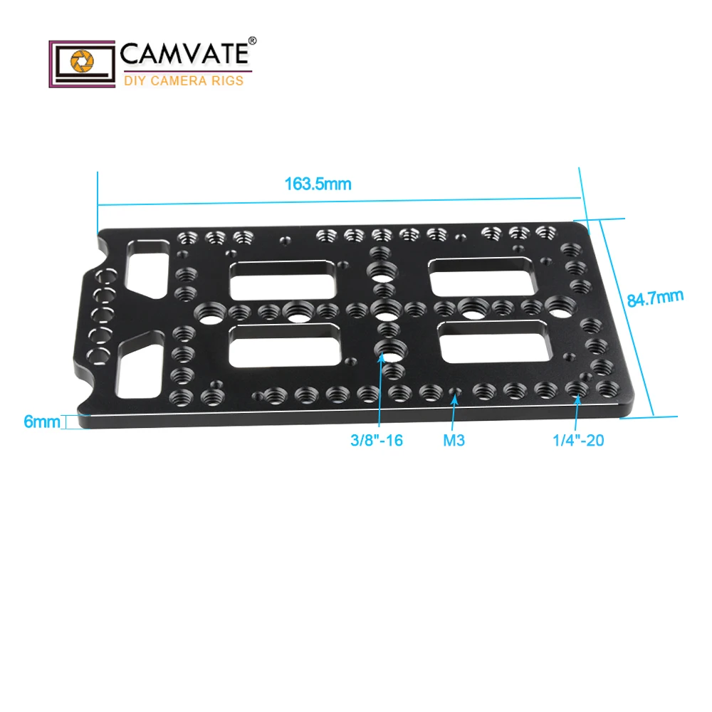 CAMVATE V Lock Quick Release Монтажная пластина/Питание сплиттер с Стандартный 15 мм