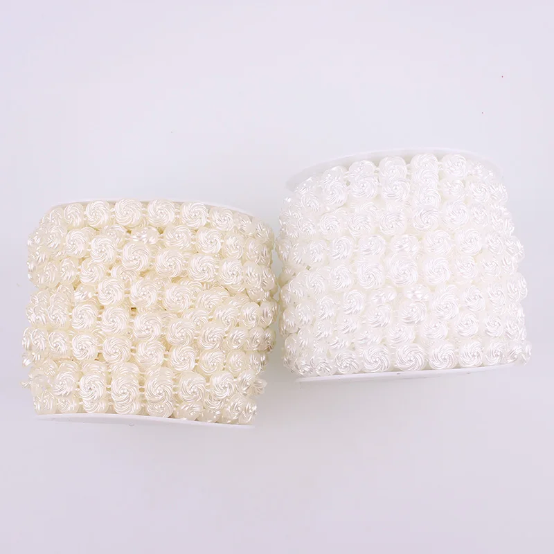 

15 Meters 11mm Windmill Plastic Pearls Chain Connection Beads For DIY Wedding Party Decoration Parlor Bead Curtain