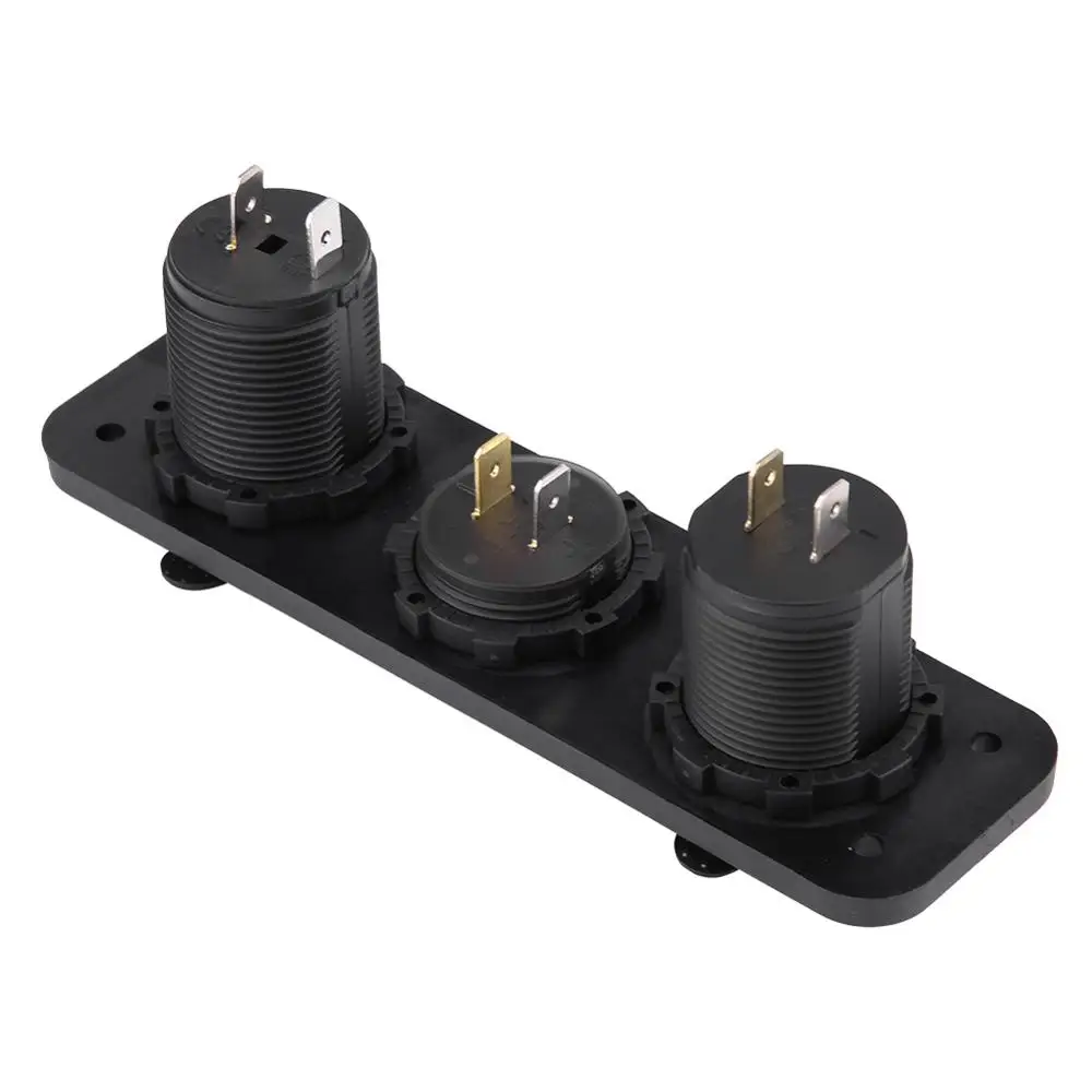 

LED Dual USB Charger Voltmeter Cigar Lighter Power Outlet Universal fits for 12V Vehicle Motorcycle ATV, Boat Car Marine UTV