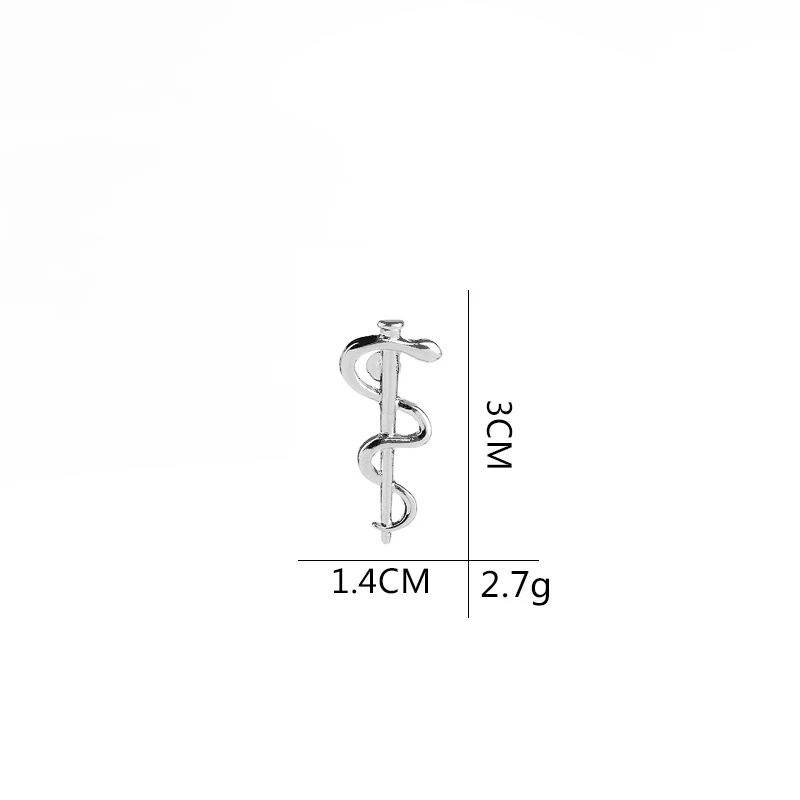 Всемирная организация здравоохранения Медицинский символ аптека оздоровительный змей кадуцеус булавки значок подарок для врача медсестры