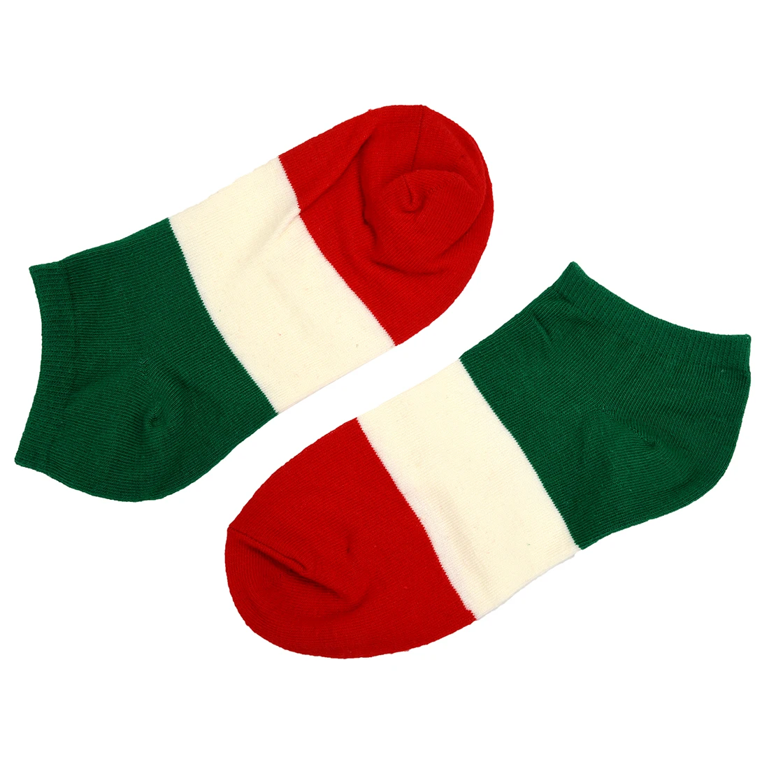 Buy Hot Pair of Simple Splicing Italy Flag Pattern