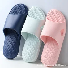 ; Новинка; летние женские шлепанцы для ванной; нескользящие домашние сандалии на мягкой подошве; мужская домашняя обувь для пар