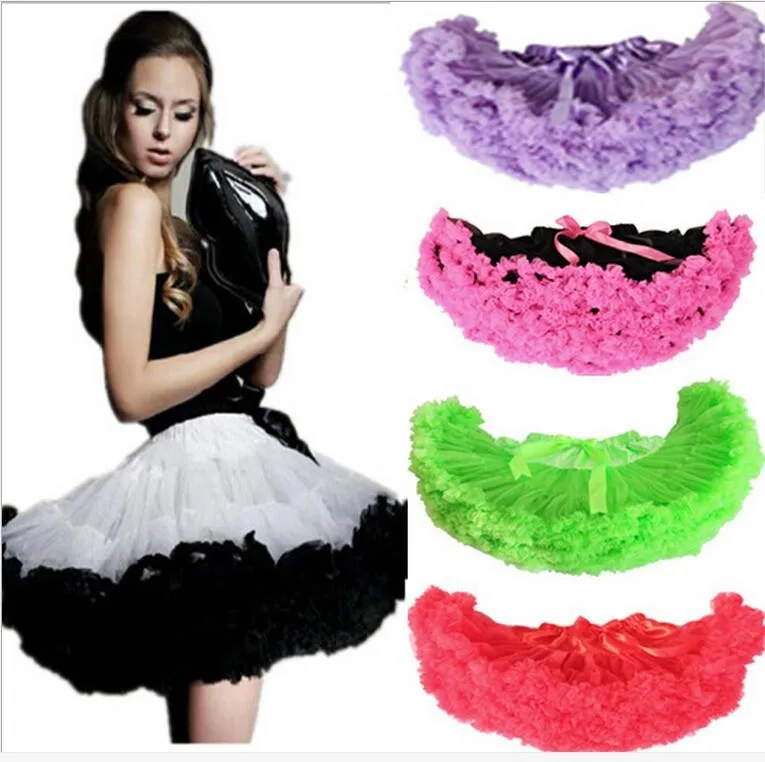 

Free shipping 2016 new fashion fluffy Teenage girl Adualt women pettiskirt tutu Women tutu Party dance adult skirt Performance