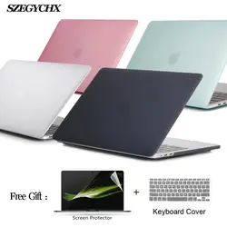 Чехол для ноутбука Apple MacBook Air 13 A1932 Pro retina 11 12 15 для mac book New Pro 13 15 дюймов с новой сенсорной панелью + крышка клавиатуры