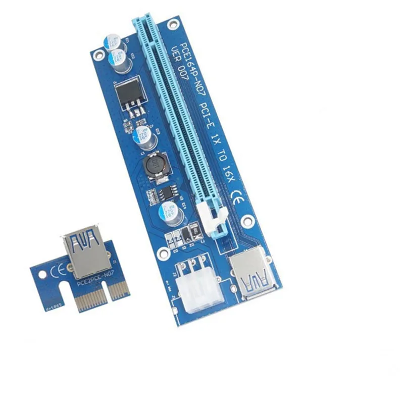 Новинка 2017 USB 3.0 pci-e PCI E ЭКСПРЕСС riser card 1x к 16x кабель для передачи данных 60 см SATA Мощность кабель для BTC Шахтер машина Bitcoin добыча