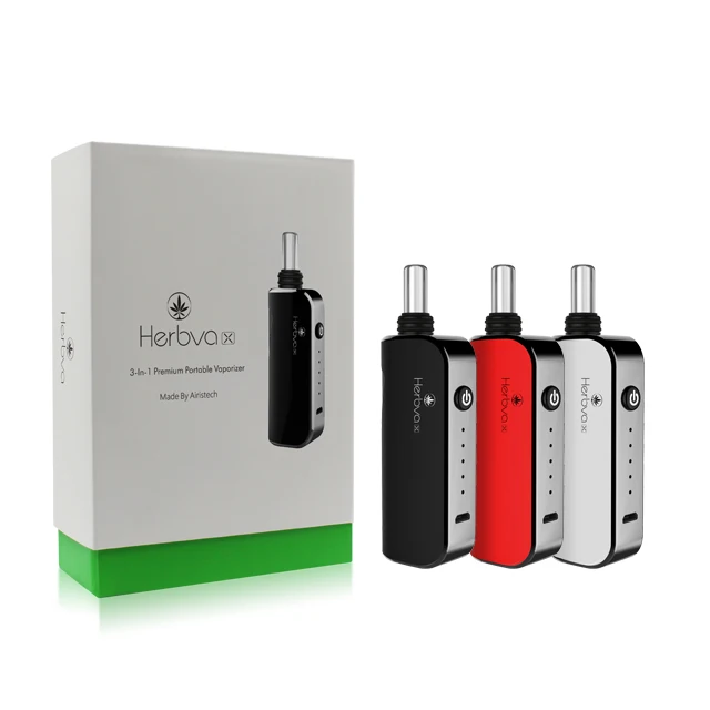 

Airistech Herbva X Dry Herb Vaporizer 3-in-1 kit 5 speed Temp Control Electronic Cigarette Vape Pen e cig ecigs Airisvape