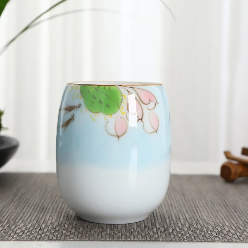 TANGPIN керамическая чайная чашка ручная роспись фарфоровая чашка Китайский кунг-фу чашка посуда для напитков 190 мл - Цвет: Style B