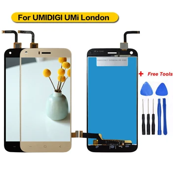 

100% Tested For UMI London LCD Display+Touch Screen Assembly for UMI London Display Lcd Spare Parts+Free Tools
