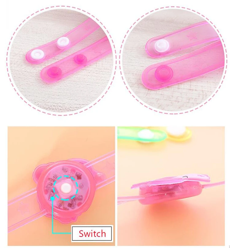 Jmmxiuz мультяшный светящийся Рождественский светодиодный светящийся детский силиконовый светящийся браслет