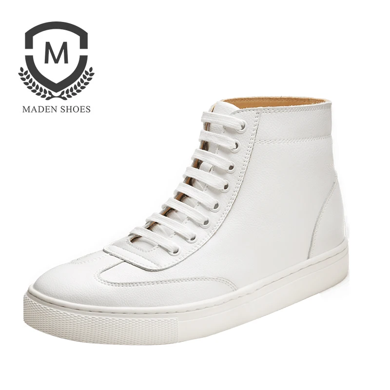MADEN New Mens boots Amekaji vintage Casual shoes Japan Fashion lace up Round Toe Mens Black Leather Boots white Moccasin Boots MADEN New Mens boots Amekaji vintage Casual shoes Japan Fashion lace up Round Toe Mens Black Leather Boots white Moccasin Boots