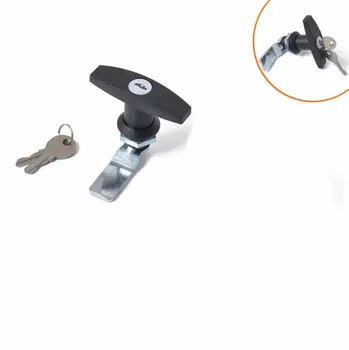 

RV T-Handle Door Lock Latch Truck Cap Camper Trailer Shell Cover Lid w/ Keys For Car Caravan
