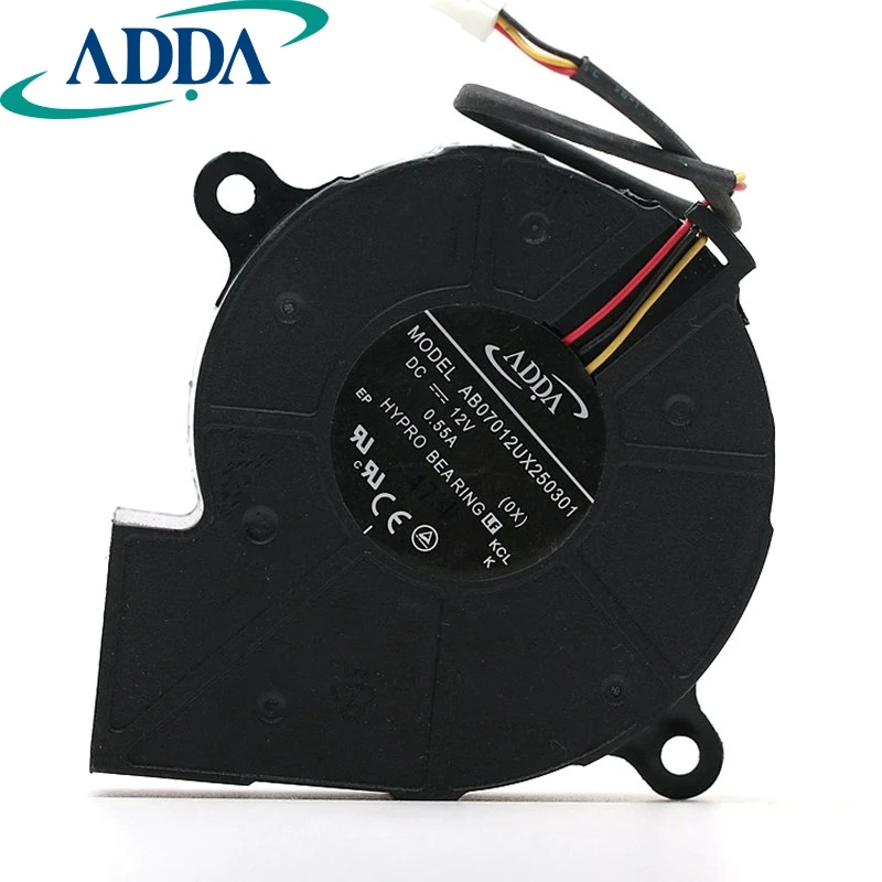 1pcs AB07012UX250301 DC12V projectors cooling fans