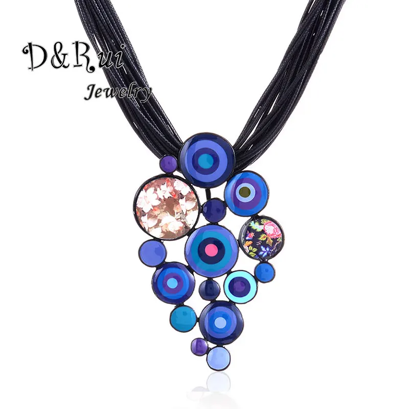 

Alloy Fashion Enamel Necklace Vintage Clothes Accessories Wedding Jewelry Bride Geometric 2019 New Choker Necklaces Hot Sale