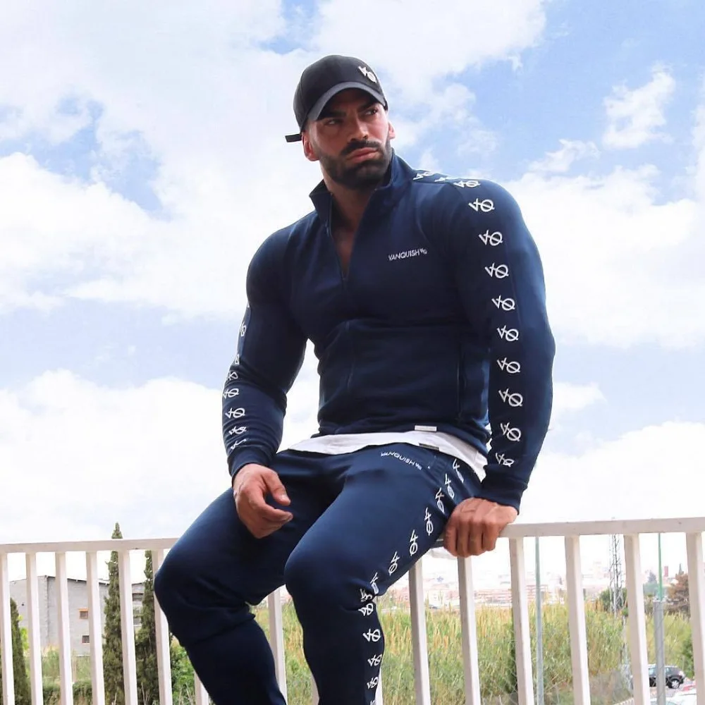 Fashion Striped Tracksuit Men Casual Zipper Gyms Sportswear 2Pcs Sweatshirt Jogger Suit Male Tracksuit sets High Street Brand Fashion Striped Tracksuit Men Casual Zipper Gyms Sportswear 2Pcs Sweatshirt Jogger Suit Male Tracksuit sets High Street Brand