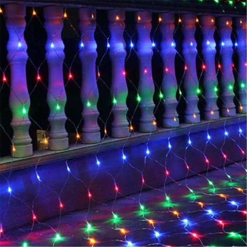

3X2M or 1.5X1.5M Net Mesh EU String Light Garland Twinkle Star Outdoor Garden Wedding Party Window Curtain Fairy Holiday Decor