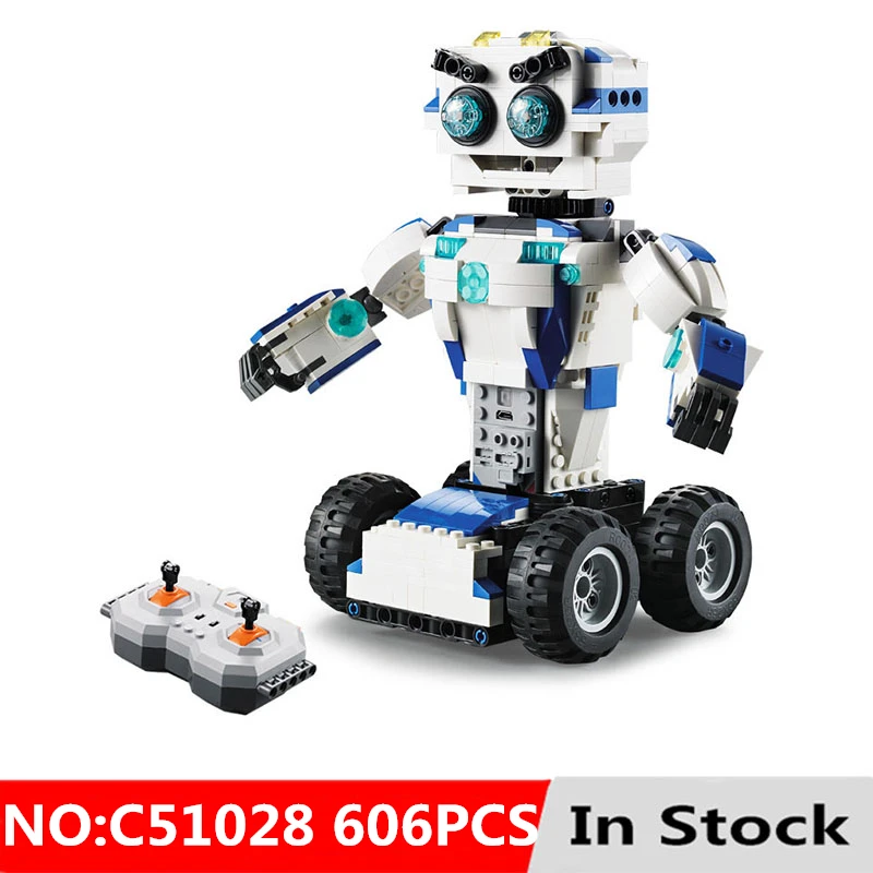 

2in1 RC Tracked RC Motor Power Function Model Fit Legoing Technic Robot 606Pcs Building Blocks Toys For Children Birthday Gifts
