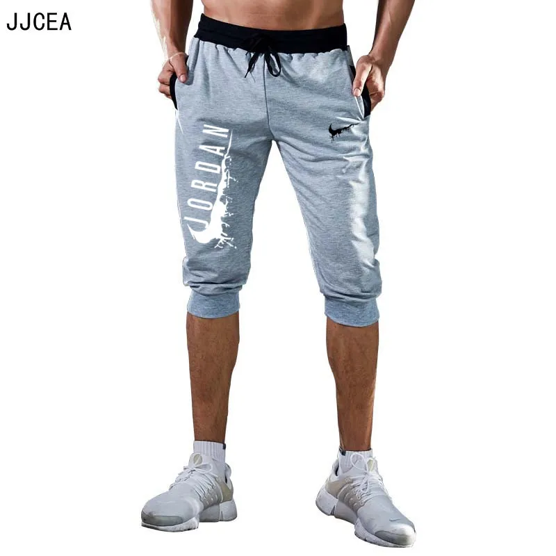 

new 2018 Summer Men Casual Sweatpants Shorts 3/4 Trousers Short Fitness Clothing Bodybuilding Men Shorts Summer Cotton Trousers