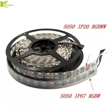 

Kingoffer SMD 5050 120 LEDs/m DC12V IP20 / IP65 / 67 Waterproof Flexible LED Light Double Row RGBW RGBWW Strip 5m/lot