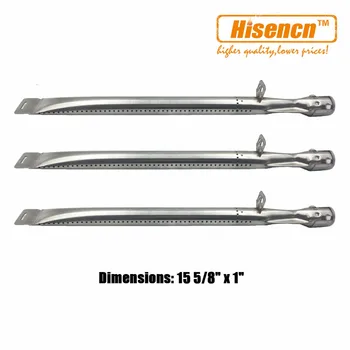 

Hisencn 15 5/8 inch BBQ Grill Stainless Steel Pipe Burner Replacement for Select Uniflame GBC1030W, GBC1030WRS Gas Grill Models