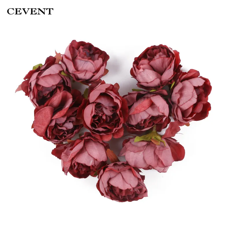 CEVENT 10 шт./компл. 5,5 см мини-розовый цветок искусственные цветы для украшения свадьбы DIY декоративный венок поддельные цветы