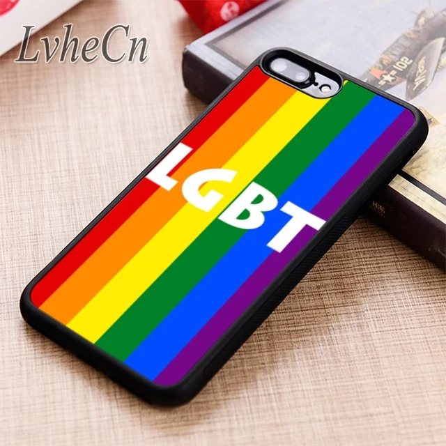 Радужный чехол для телефона LvheCn ЛГБТ iPhone 5 6 6s 7 8 plus X XR XS max 11 12 Pro Samsung Galaxy S7 edge S8 S9 S10 |