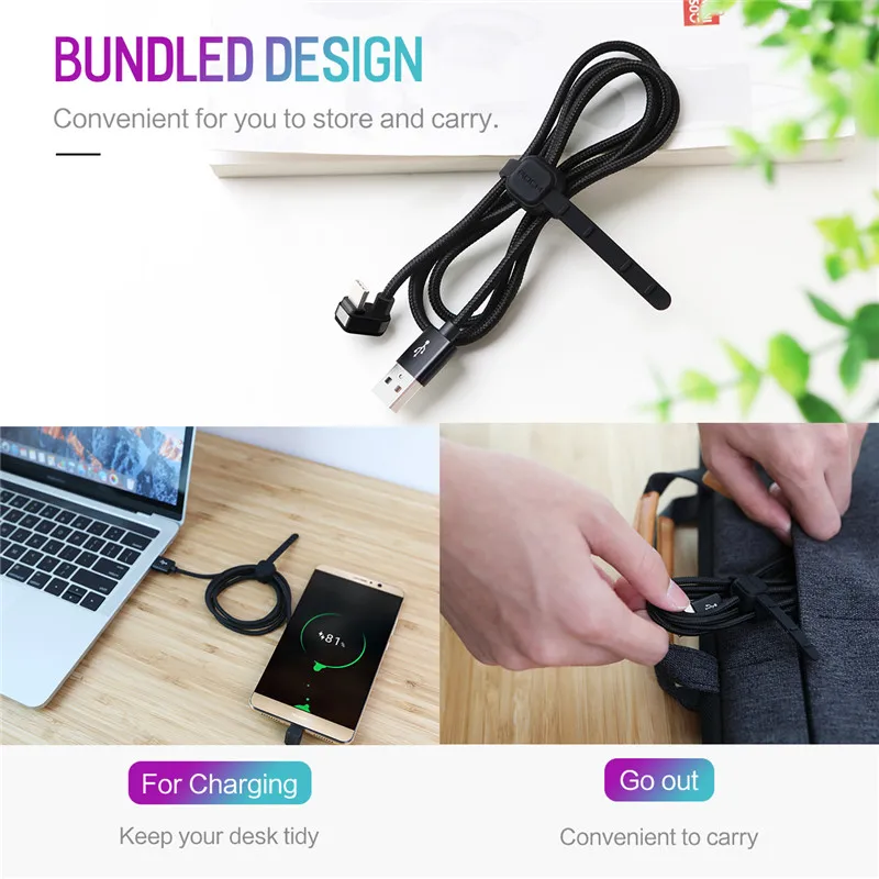 ROCK Metal Nylon USB tipo C Cable Usb tipo c Cables de juego para Xiaomi Oneplus LG Nexus 5x Huawei Samsung Letv tipo c Cable