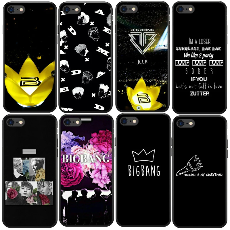 Чехол BIG BANG для iPhone XS MAX XR BIGBANG мягкий силиконовый чехол телефона 7 8 6 6S 5 5S SE 6SPlus 7Plus