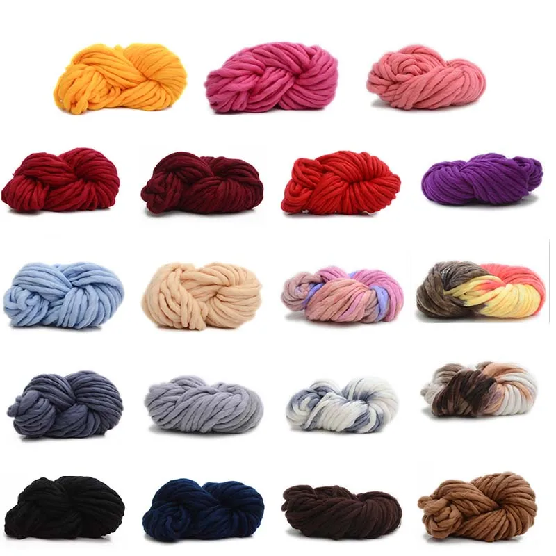 250g Super Soft Chunky Cotton Yarn Knitting Thick Wool Yarn For