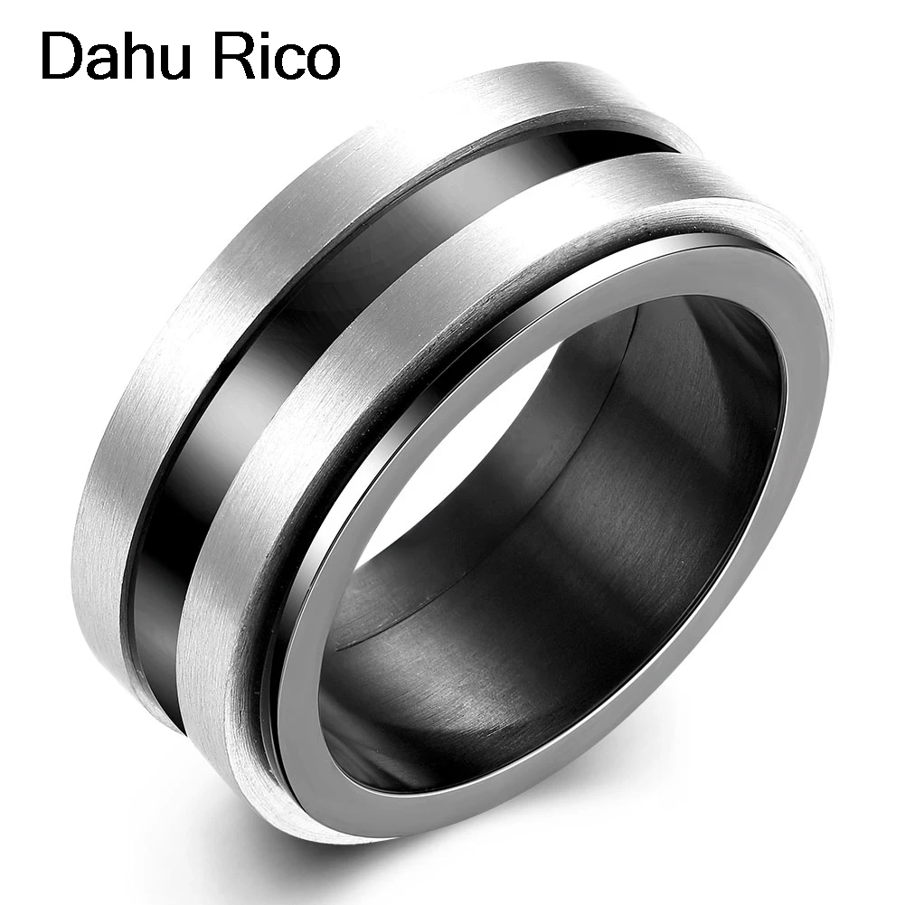 Черное кольцо ювелирное изделие плата bague acier inoxydable pour femme украшения aneis # da138