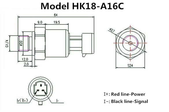 Датчик давления G1/4 4 20mA 0 1Mpa или 1.6Mpa датчик давления|pressure sensor|sensor sensorsensor current |
