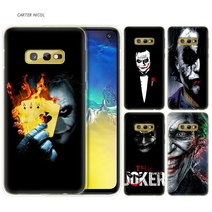 

Silicone Case for Samsung Galaxy S10 S10e S8 S9 J4 J6 A6 A8 Plus 5G M30 M20 M10 A50 A30 A10 Cover Batman Joker Dark Black Knight
