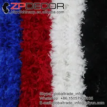 ZPDECOR, 150 г, 2 ярдов/партия,, пушистый, Премиум качество, чанделль, перо, боа, шейный платок, Окрашенный черный цвет, для свадебного украшения