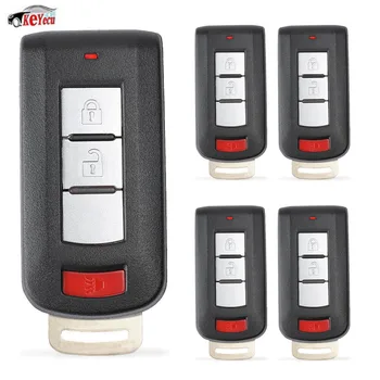 

KEYECU 5 Pcs/lot New Replacement Remote Car Key Shell Case Fob 2+1 Button for Mitsubishi Lancer Outlander ASX