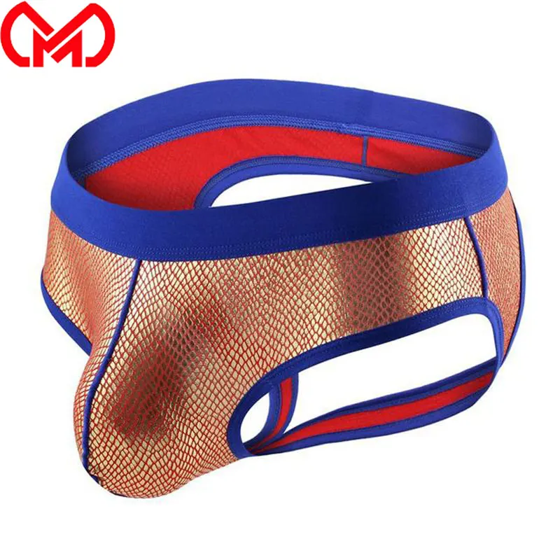 

Sexy Men Cockring U Convex Pouch Shiny G-string Hollow Out Brief Sexy Underwear Bikini Thongs Panties Brief Exotic Lingerie F10