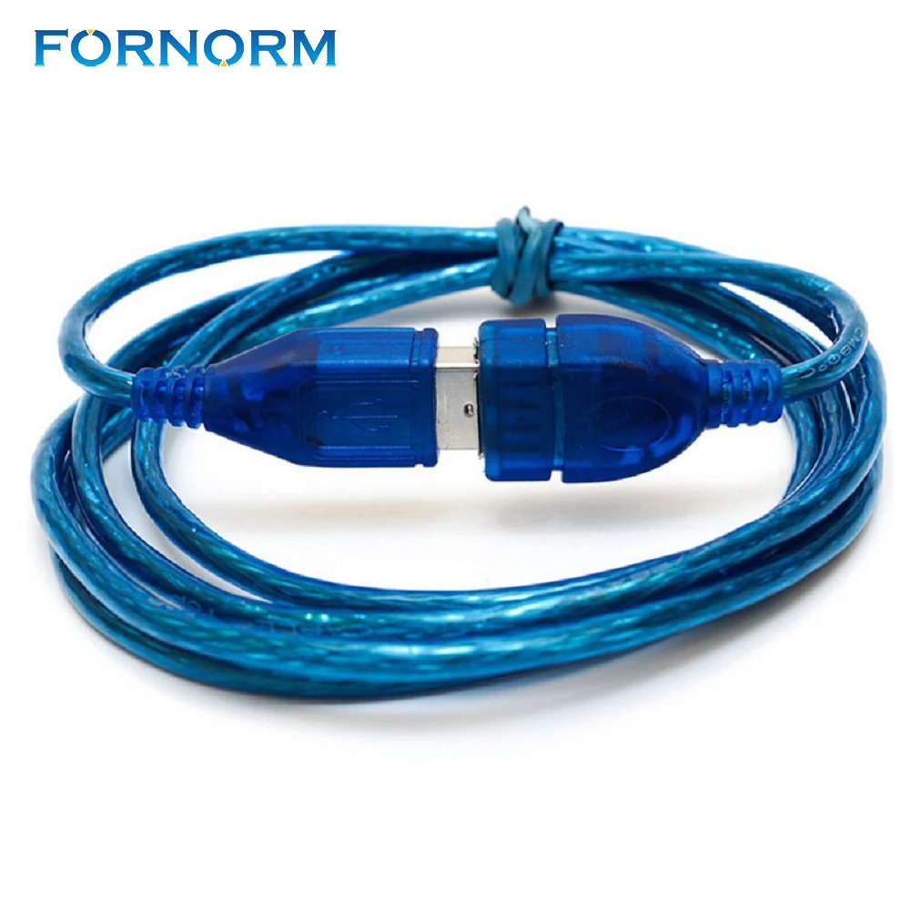 FORNORM 1m 3m USB 2.0 Extend Cable Blue Transparent Wholesale Extended USB Cable For Cameras