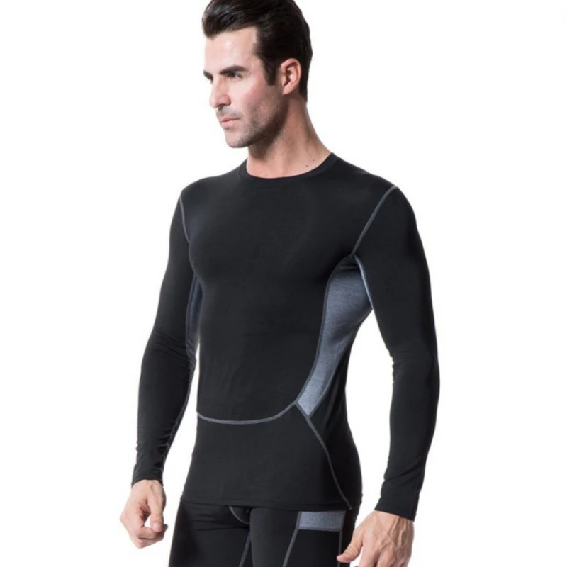Men Compression Wear Under Pro Base Layer Long Sleeve T