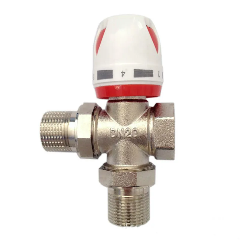 DN20 DN25 heating radiator 3 way temperature control valve Thermostatic