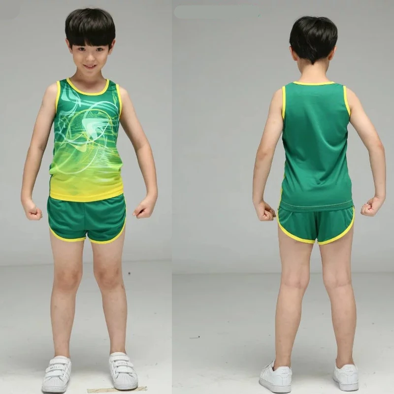 Newtrackandfieldsetmensrunningtrainingsuitquickdrykids