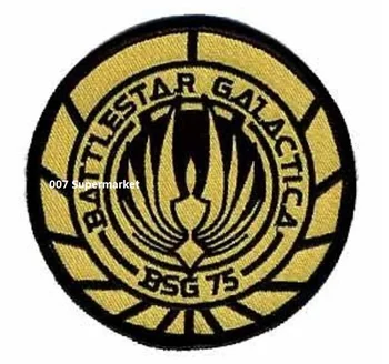 

Battlestar Galactica Screen Version BSG-75 Officer Uniform Movie tv Embroidered LOGO Iron On Patch/badge Custom patch