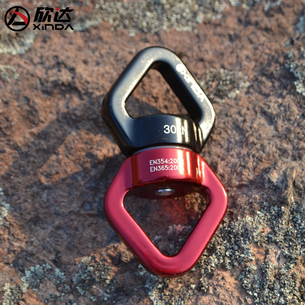 XINDA 30KN Safety Rappel Device Rotator Rope Swivel Connector Outdoor Rock Climbing Carabiner Abseiling Downhill Climb Equipment XINDA 30KN Safety Rappel Device Rotator Rope Swivel Connector Outdoor Rock Climbing Carabiner Abseiling Downhill Climb Equipment