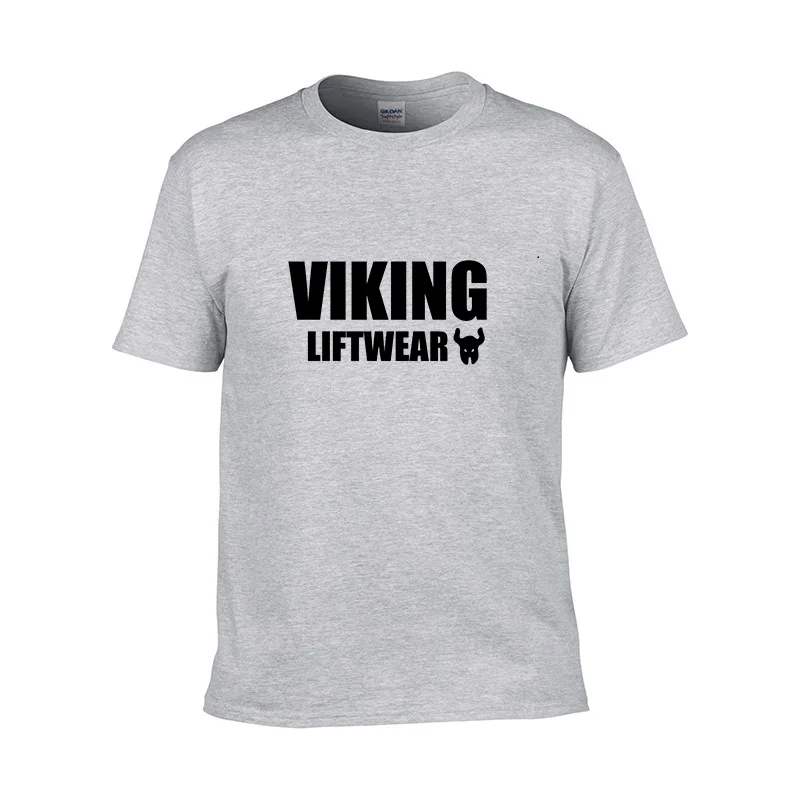 VIKING 2019 новая брендовая одежда Спортивная Футболка Мужская Фитнес homme летняя