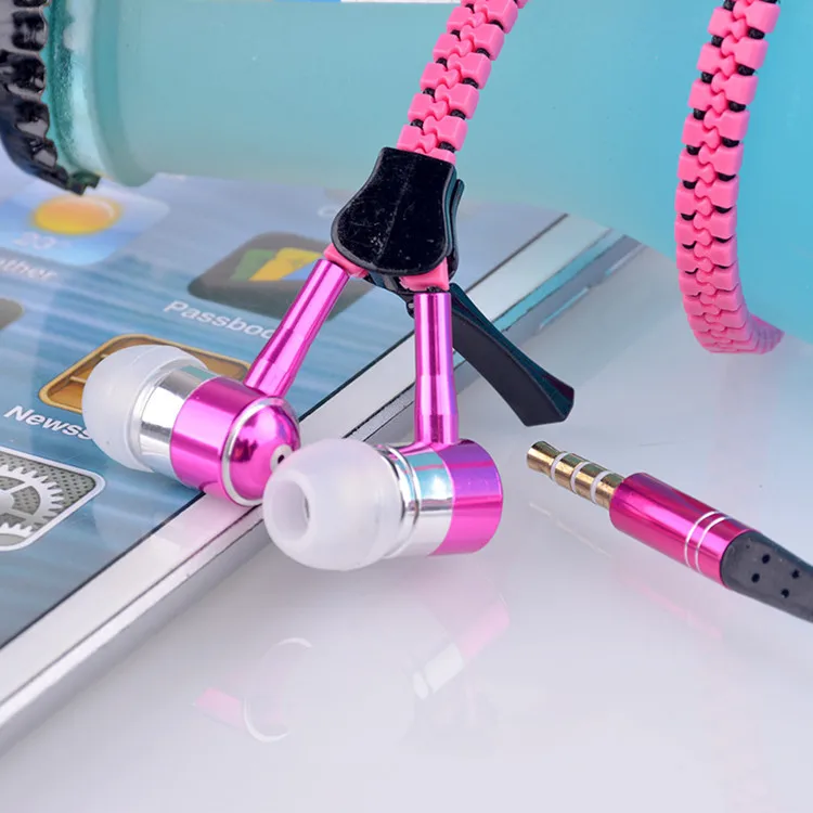 

GOTACC PRO Zipper earphone with microphone earphone fashion gift metal mobile phone earphone
