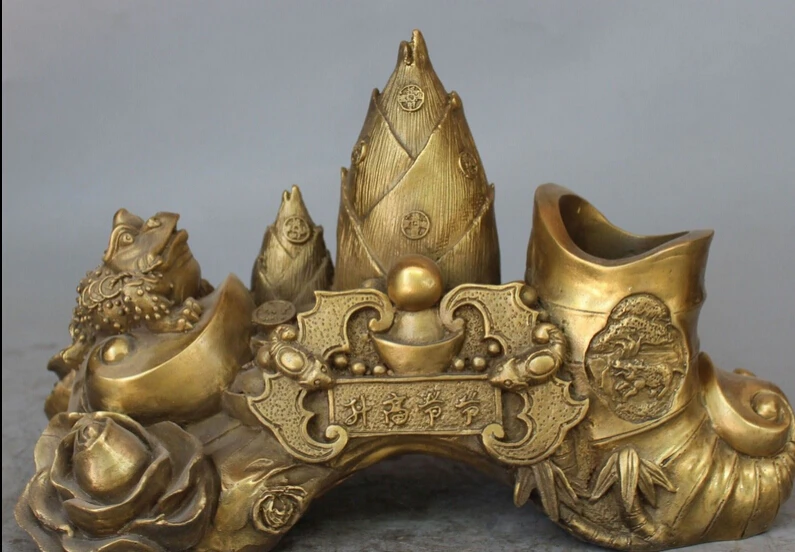 

Bi002004, 10 дюймов, китайский фэн-шуй, фотоальбом Jin Chan, карандаш, карандаш, статуя вазы