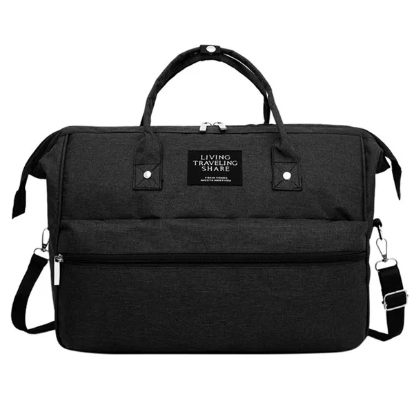 Набор детских подгузников большой емкости, сумка для коляски, сумки для подгузников для мам, сумки для подгузников, Набор сумок с пеленальной подушечкой для путешествий - Цвет: Black
