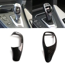 Реальные углеродного волокна для BMW F20 F30 F31 F34 X5 F15 X6 F16 X3 F25 X4 F26 F10 автомобиля Шестерни Цельнокройное Панель Frame Шестерни ручку крышки Head Trim