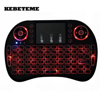

KEBETEME Mini i8 2.4G Wireless Keyboard Touchpad Mouse Keyboard with Backlit Backlight for PC/Android Tv Box/X360 Newest